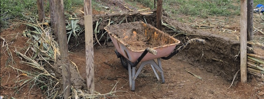 Wattle and daub construction